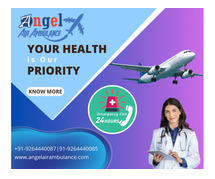 Get  Angel  Air Ambulance Service in Muzaffarpur With Life Care Medical Equipment