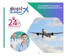 Use The Fastest  Angel  Air Ambulance Service in Lucknow With A Medical Team