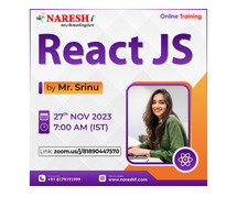 React JS Online Course Training in NareshIT| Hyderabad