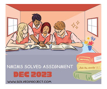NMIMS Solved Assignment Dec 2023