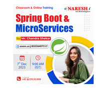 Spring Boot & MicroServices Course by Mr. Chandra Shekar in NareshIT
