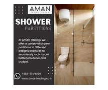 Bathroom Shower Glass Partition - Aman Trading Company