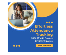 Effortless Attendance Tracking: 30% Off with Flowace RFID/NFC System!