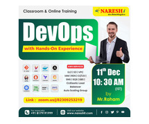 DevOps Online Course Training by Mr. Raham in NareshIT