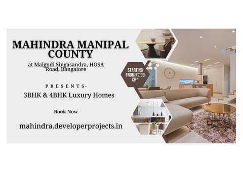 Mahindra Manipal County Bangalore - Space For Healthy Living