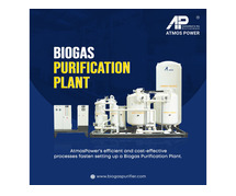 Biogas Purification Plant Installation in India