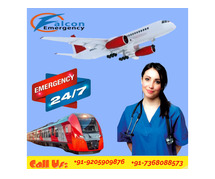 Falcon Train Ambulance in Guwahati is serving with a trouble-free medical transportation