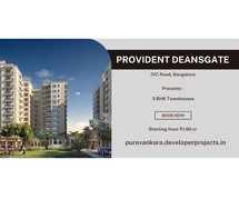 Provident Deansgate Apartments At IVC Road Bangalore