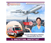 The Efficiency with which Panchmukhi Train Ambulance in Ranchi operates makes it efficient