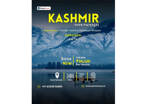 Explore Kashmir Tour Package with Pluto Tours