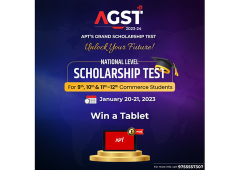 APT Announcing a Grand Scholarship Test for 9th, 10th, 11th and 12th Commerce Students