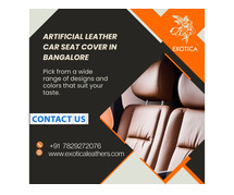 Artificial leather car seat cover in Bangalore