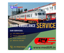 Medilift Train Ambulance in Patna Provides Medical Transportation with ICU Facilities