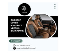 Car seat cover manufacturers in Bangalore