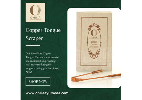 Copper Tongue Cleaner | Ohria Ayurveda
