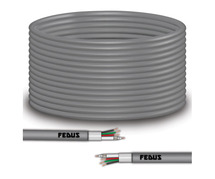 FEDUS 23AWG Pure Copper 3+1 CCTV Camera Coaxial Cable