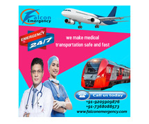 Falcon Train Ambulance in Guwahati is the Provider of Medical Transportation at a Lower Price