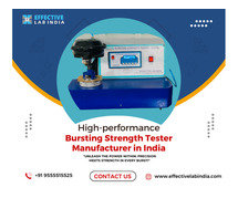 High-performance Bursting Strength Tester Manufacturer in India