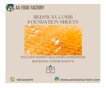 Golden Honey Builders  Handmade Beeswax Comb Sheets
