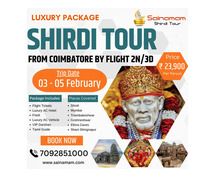 Shirdi tour package from coimbatore by flight