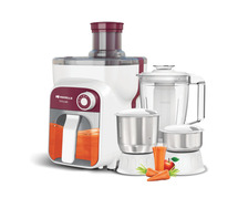 Havells Stilus XL Burgundy 4 Jar Juicer Mixer Grinder - Powerful Food Preparation Appliance