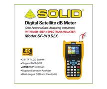 SOLID SF-810DLX Digital Satellite dB meter with Live TV Screen