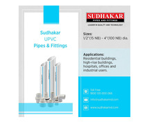 upvc pipes and fittings in hyderabad, India - Sudhakar pipes and fittings