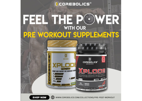 Buy Best Pre Workout Supplements Online from Corebolics