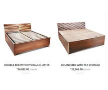 Remarkable and Aesthetic looking Steel Bed and Almirah for Clothes