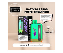 Shop Nasty Bar 8500 Puffs- Spearmint at an Unbeatable Price