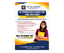 CA Foundation Class for June 2024 Exam