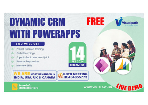 Dynamics CRM with Power Apps Online Training Free Demo