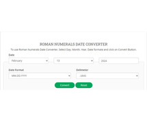 Roman Numerals Date Converter | Convert Dates to Roman Numerals and Back | Small SEO Tools