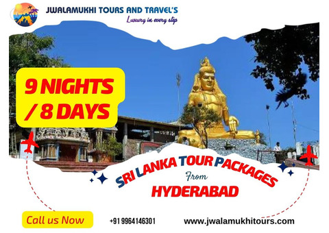 Sri Lanka Tour Packages from Hyderabad with Jwalamuki Tours & Travels