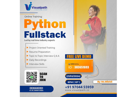 Attend Online Free Demo on PythonFullstack