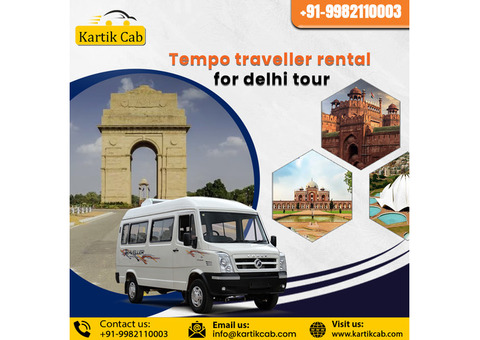 Tempo traveller rental for delhi tour