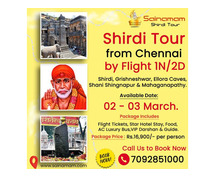 Shirdi Tour Package from Chennai By Flight