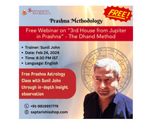 Get Ready for Free Prashna Astrology Class with Sunil John (Tonight - 8:30 PM India)
