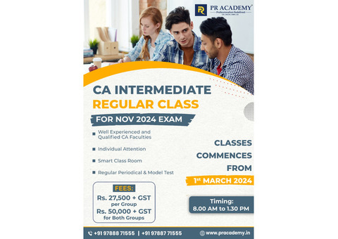 CA Intermediate Class in Coimbatore