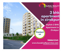 Stylish 2 BHK Apartment in Zirakpur