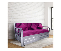 Buy Steel Sofa Cum Bed With Hydraulic Storage upto 50%off