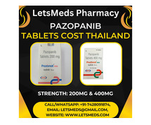 Indian Pazopanib 200mg Tablets Lowest Cost USA, UAE, Dubai