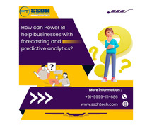 How can Power BI help businesses with forecasting and predictive analytics?