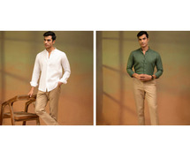 Best collection of linen clothes for men.