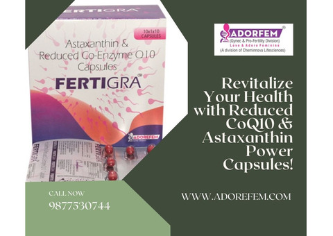 Revitalize Your Health with Reduced CoQ10 & Astaxanthin Power Capsules!