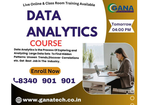 Data Analytics training in Hyderabad | 8340901901 Ganatech