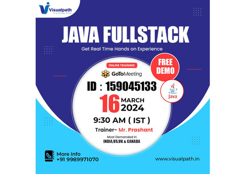 Attend Online Free Demo on Java full stack