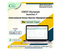 Complimentary sample paper for the 4th grade CREST Green Olympiad