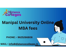 Manipal University Online MBA fees