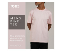 Pink tshirt for men
